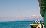 Vieques, ferry station.  Not sure which island that is in the picture, possibly St. Thomas