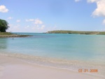 Vieques, the Red Beach.  Possibly the most beautiful beach on Earth, and almost entirely deserted during the 