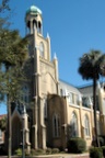 Another view of the unusual temple on Monterey Square, opposite of the Mercer house, where the book 